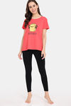Rosaline Mystic Town Knit Cotton Top (Pack of 2) - Red Purple — thumbnail 5